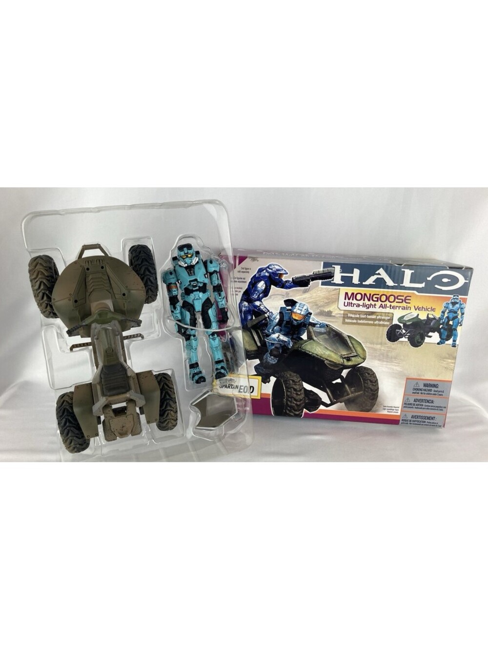 McFarlane Halo 3 Mongoose Vehicle Blue Spartan EOD Action Figure Series 6 2009
